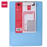 DELI A4 TRANSPARENT CLIPBOARD BLUE