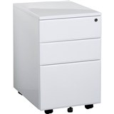 DELI MOBILE PEDESTAL 3DRAWER LOCKABLE 390 X 520 X 600MM WHITE