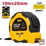 DELI STEEL MEASURING TAPE 10M YELLOWBLACK