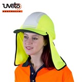 GOBI OVER HAT WITH MESH NECK FLAP  HI VIS YELLOW