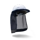 MOONDYNE ELASTIC HARD HAT NECK FLAP  BLUE