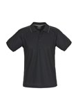 BIZ COLLECTION P9900 MENS RESORT POLO  BLACKCHARCOAL  SIZE SMALL
