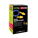 FORCE 360 SILICONE CORDED REUSEABLE EARPLUGS  BOX OF 100