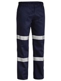 BISLEY BP6003T COTTON DRILL WORK PANTS WITH BIOMOTION TAPE  NAVY  SIZE 82R