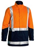 BISLEY BJ6970T HIVIS 2TONE 3 IN 1 DRILL JACKET WITH REFLECTIVE TAPE  ORANGENAVY  SIZE 3XL