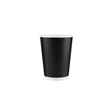 12OZ SMOOTH DOUBLE WALL BLACK CUP  CARTON OF 500