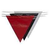 PROCHOICE BUNTING TRIANGLE DAY SAFETY FLAGS 30M REDBLACKWHITE