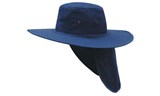 CANVAS FULL BRIM SUN HAT  NAVY  SIZE MEDIUM 57CM