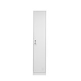 METAL LOCKER 1 DOOR 1 ROW WITH CAM LOCK 380 X 450 X 1850MM SILVER
