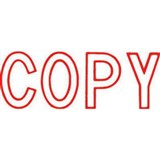 XSTAMPER CXBN 1006 PREINKED MESSAGE STAMP COPY 42 X 13MM RED