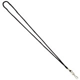 REXEL ID LADYARD CORD STYLE SWIVEL CLIP BLACK PACK 10