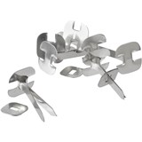ESSELTE PAPER BINDER 75MM SILVER BOX 100