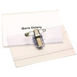REXEL ID CONVENTION CARD HOLDER PIN AND CLIP PACK 50