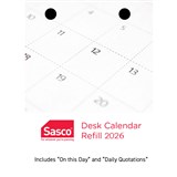 SASCO THCR DESK CALENDAR REFILL TOP PUNCH  2027