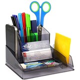 ITALPLAST DESK ORGANISER SMOKE