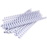 GBC PLASTIC BINDING COMB ROUND 21 LOOP 8MM A4 WHITE PACK 100