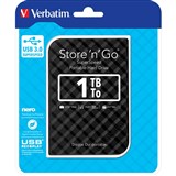 VERBATIM STORENGO GRID DESIGN USB 30 PORTABLE HARD DRIVE 1TB BLACK