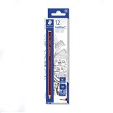 STAEDTLER 110 TRADITION GRAPHITE PENCILS 4B BOX 12