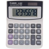 CANON LS82ZBL 8 DIGIT DUAL POWER DESKTOP CALCULATOR