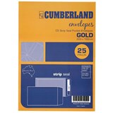 CUMBERLAND C5 ENVELOPES POCKET PLAINFACE STRIP SEAL 85GSM 162 X 229MM GOLD PACK 25