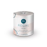 REGAL ECO RECYCLED TOILET TISSUE ROLL WRAPPED 2PLY 400 SHEET WHITE