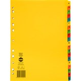 MARBIG DIVIDER MANILLA AZ TAB A4 BRIGHT ASSORTED