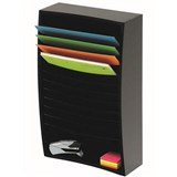 MARBIG DESKTOP ORGANISERS WOODEN ANGLED 12 TIER A4 BLACK