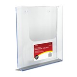 DEFLECTO BROCHURE HOLDER WALL MOUNT A4 CLEAR