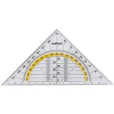 CELCO 2IN1 SET SQUARE AND PROTRACTOR 140MM CLEAR
