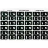AVERY 43319 LATERAL FILE LABEL SIDE TAB COLOUR CODE S 25 X 38MM DARK GREEN PACK 180