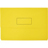 MARBIG SLIMPICK DOCUMENT WALLET FOOLSCAP YELLOW