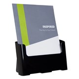 DEFLECTO BROCHURE HOLDER RECYCLED 1TIER A4 BLACK