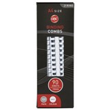 GBC PLASTIC BINDING COMB ROUND 21 LOOP 19MM A4 BLACK PACK 100