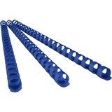 GBC PLASTIC BINDING COMB ROUND 21 LOOP 8MM A4 BLUE PACK 100