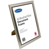 CARVEN DOCUMENT FRAME A4 BRUSHED SILVER
