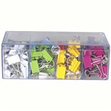 ESSELTE FOLDBACK CLIP 19MM ASSORTED BOX 96
