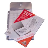 COLBY FOLDER FRIENDLY POCKET 30MM GUSSET  FLAP A4 CLEAR PACK 5
