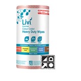 LIVI ESSENTIALS COMMERCIAL HEAVY DUTY WIPES RED CARTON 4