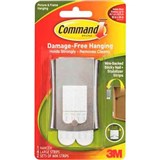 COMMAND ADHESIVE STICKY NAIL PICTURE HANGER WIREBACKED METAL PACK 1 HANGER 4 STRIPS AND 2 STABILIZER STRIPS