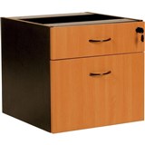 RAPID WORKER FIXED DESK PEDESTAL 2DRAWER LOCKABLE 465 X 447 X 454MM BEECHIRONSTONE