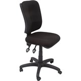 RAPIDLINE EG400 ERGONOMIC TYPIST CHAIR SQUARE BACK SEATBACK TILT BLACK