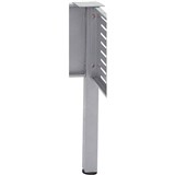 RAPID SPAN CORNER WORKSTATION SQUARE POLE BRUSHED SILVER