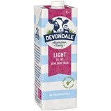 DEVONDALE LONG LIFE SEMI SKIM MILK 1 LITRE