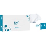 LIVI 1301 ESSENTIALS FACIAL TISSUES HYPOALLERGENIC 2PLY BOX 100 SHEET