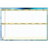 COLLINS WRITERAZE 16800 QC PERPETUAL STAFF LEAVE PLANNER FRAMED 700 X 1000MM