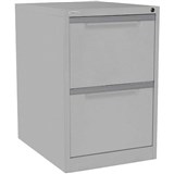 STEELCO FILING CABINET 2 DRAWER 470 X 620 X 710MM SILVER GREY