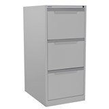 STEELCO FILING CABINET 3 DRAWER 470 X 620 X 1015MM SILVER GREY