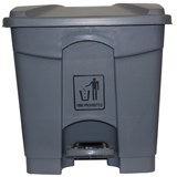CLEANLINK RUBBISH BIN WITH PEDAL LID 68 LITRE GREY