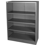 STEELCO OPEN BOOKCASE 3 SHELF 1200 X 900 X 400MM GRAPHITE RIPPLE