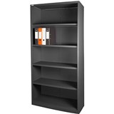 STEELCO OPEN BOOKCASE 4 SHELF 2000 X 900 X 400MM GRAPHITE RIPPLE